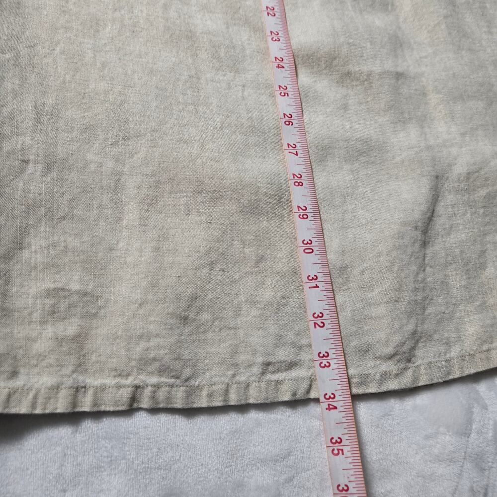Talbots 100% Irish Linen Midi Skirt Neutral – L - Picture 7 of 9